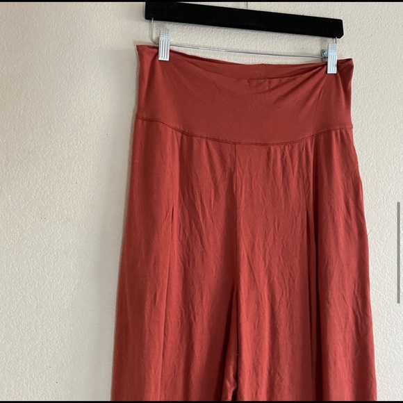Free People Beach Orange Yoga Wide Leg Hippy Pants - Picture 5 of 6